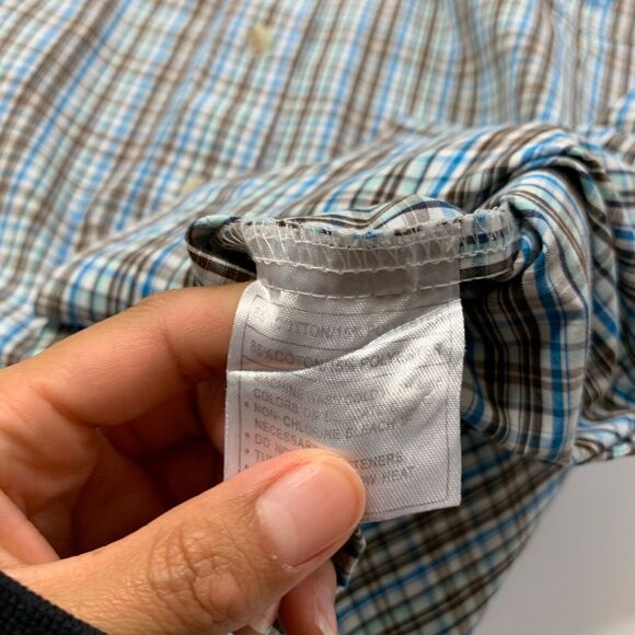 Ariat Shirt Mens Medium Pro Series Plaid Western Cowboy Button Down Chest Pocket - Picture 6 of 9